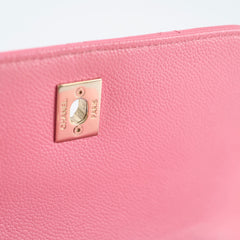 Chanel Caviar Small Business Affinity Pink Microchip
