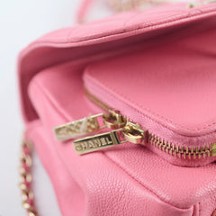 Chanel Caviar Small Business Affinity Pink Microchip