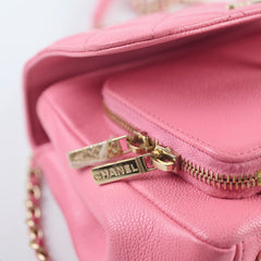 Chanel Caviar Small Business Affinity Pink Microchip