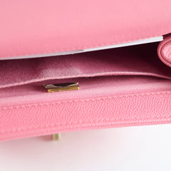 Chanel Caviar Small Business Affinity Pink Microchip
