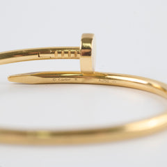 Cartier Juste Un Clou JUC Classic Model Yellow Gold Size 16