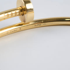 Cartier Juste Un Clou JUC Classic Model Yellow Gold Size 16
