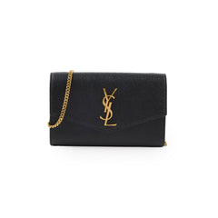 Saint Laurent Uptown Wallet On Chain WOC Black