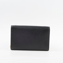 Saint Laurent Uptown Wallet On Chain WOC Black