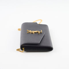 Saint Laurent Uptown Wallet On Chain WOC Black