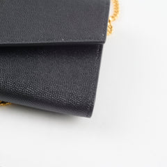 Saint Laurent Uptown Wallet On Chain WOC Black