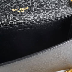 Saint Laurent Uptown Wallet On Chain WOC Black