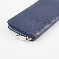 Louis Vuitton Zipper Navy Epi Long Wallet