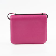 Hermes Constance 18 Rose Pourpre C Stamp