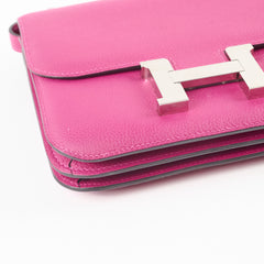 Hermes Constance 18 Rose Pourpre C Stamp