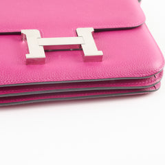 Hermes Constance 18 Rose Pourpre C Stamp