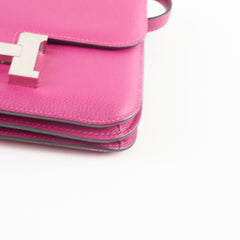 Hermes Constance 18 Rose Pourpre C Stamp