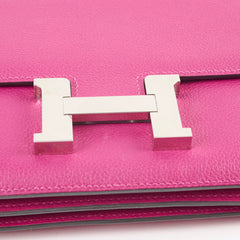 Hermes Constance 18 Rose Pourpre C Stamp