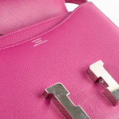 Hermes Constance 18 Rose Pourpre C Stamp