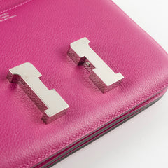 Hermes Constance 18 Rose Pourpre C Stamp
