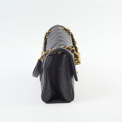 Chanel Seasonal Flap Black Microchipped 2023