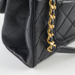 Chanel Seasonal Flap Black Microchipped 2023