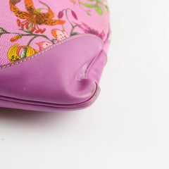 Gucci Floral Shoulder Bag Pink