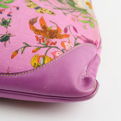 Gucci Floral Shoulder Bag Pink