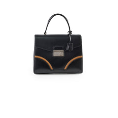 Prada Vitello Sound Top Handle Bag Black