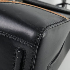 Prada Vitello Sound Top Handle Bag Black