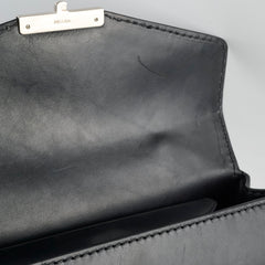 Prada Vitello Sound Top Handle Bag Black