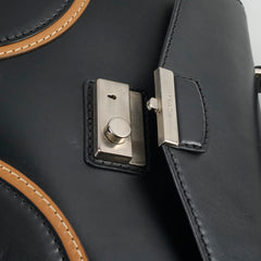 Prada Vitello Sound Top Handle Bag Black