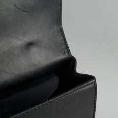 Prada Vitello Sound Top Handle Bag Black