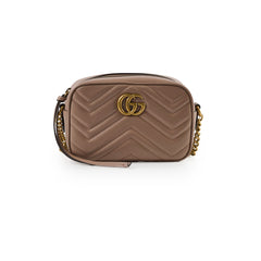 Gucci Marmont Camera Bag Mini Beige