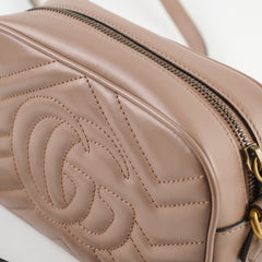 Gucci Marmont Camera Bag Mini Beige