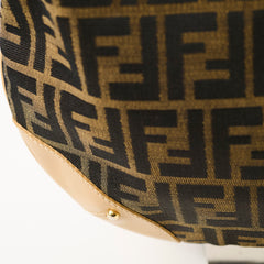 Fendi Vintage Zucca Shoulder Bag Brown