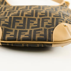Fendi Vintage Zucca Shoulder Bag Brown