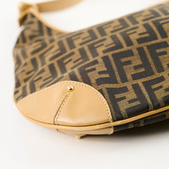 Fendi Vintage Zucca Shoulder Bag Brown
