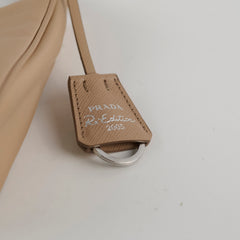 Prada Nylon Re-Edition 2005 Shoulder Bag Beige