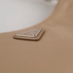 Prada Nylon Re-Edition 2005 Shoulder Bag Beige