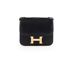 Hermes Mini Constance 18 Epsom Noir RGHW C Stamp