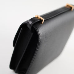 Hermes Mini Constance 18 Epsom Noir RGHW C Stamp