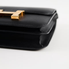 Hermes Mini Constance 18 Epsom Noir RGHW C Stamp