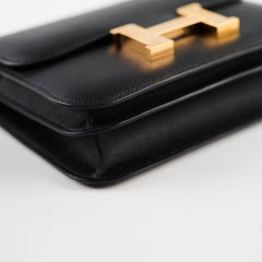 Hermes Mini Constance 18 Epsom Noir RGHW C Stamp