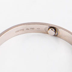 Cartier Love White Gold Size 17 Bracelet