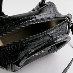 Givenchy Antigona Soft Croc Embossed Black