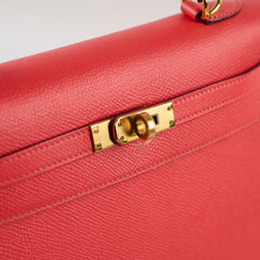 Hermes Kelly 25 Epsom Sellier Rose Jaipur X Stamp 2016