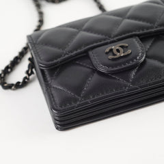 Chanel So Black Cardholder Clutch on Chain