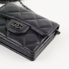 Chanel So Black Cardholder Clutch on Chain