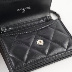 Chanel So Black Cardholder Clutch on Chain