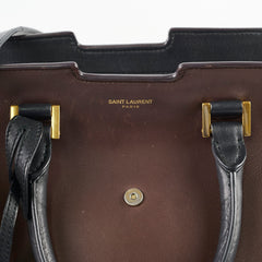 Saint Laurent Small Cabas Dark Brown Tote