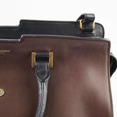 Saint Laurent Small Cabas Dark Brown Tote