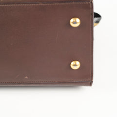 Saint Laurent Small Cabas Dark Brown Tote