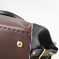 Saint Laurent Small Cabas Dark Brown Tote