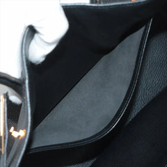 Hermes Birkin 30  Togo H Square Stamp Noir Black